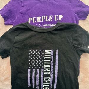 Youth Purple Up Shirts 3T/4T Month of the Military Child